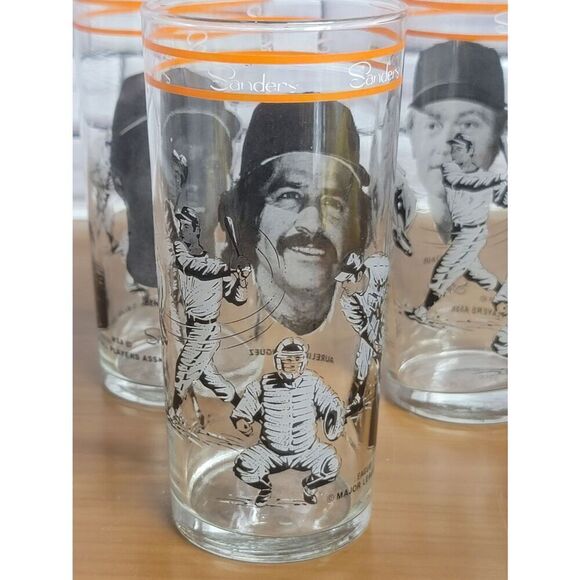 Set of 5 Vintage MLB Drinking Glasses - Picture 6 of 9